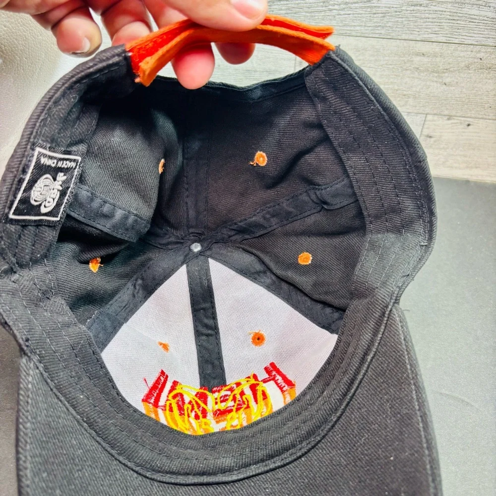 Cobra Retro Y2K Early 2000’s Embroidered Flames on Black Cap Dodge Hemi‎ Hat